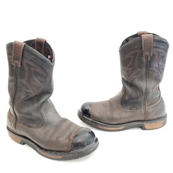 red wing pecos steel toe boots